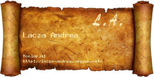 Lacza Andrea névjegykártya